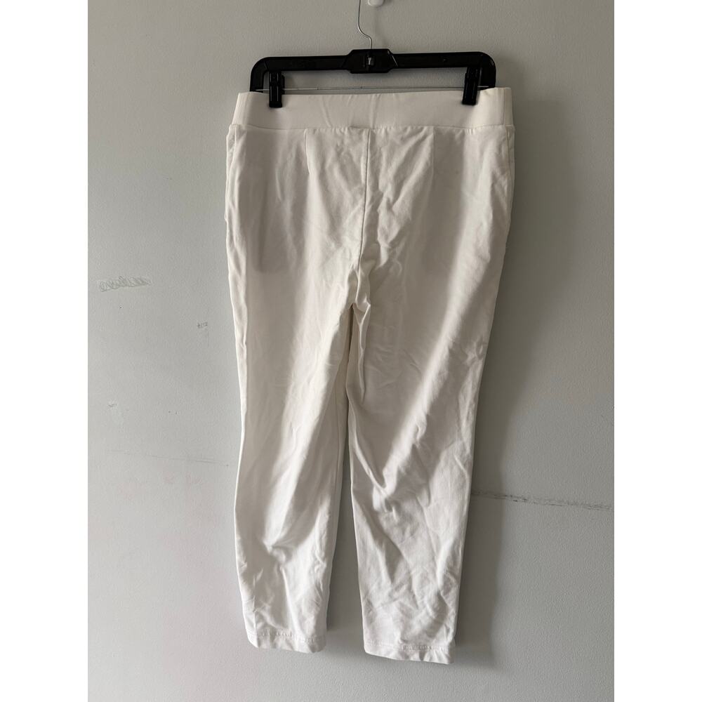 Pure Jill J.JIll Womens Affinity French Terry Slim Crop Size Small White Legging - Picture 5 of 5